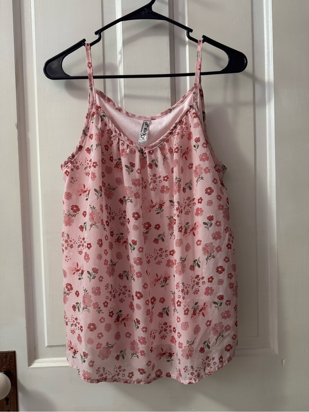 Knitworks Pink Floral Satin Chemise Cami